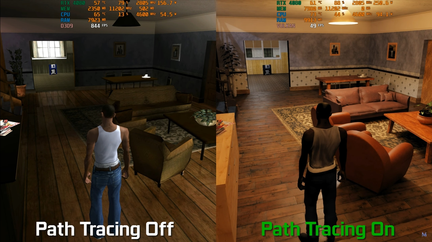 GTA San Andreas recebe Ray Tracing com tecnologia da Nvidia! Confira